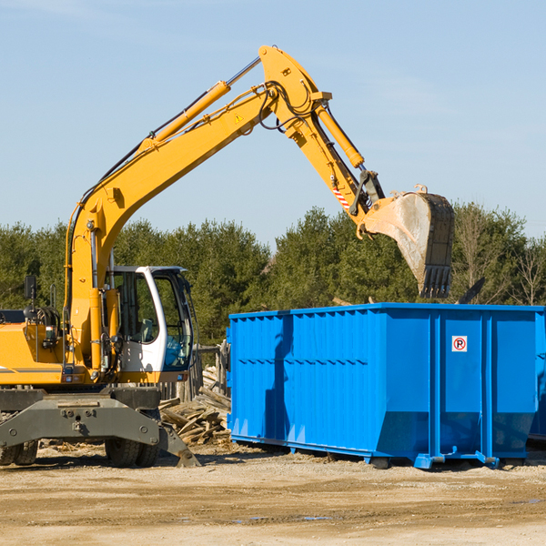 what are the rental fees for a residential dumpster in East Rockingham